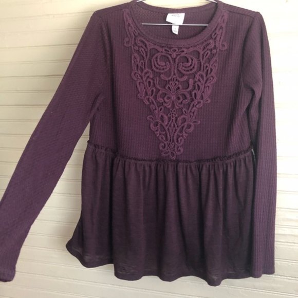 Knox Rose Tops - Knox Rose purple top light weight loose fit sweater size S